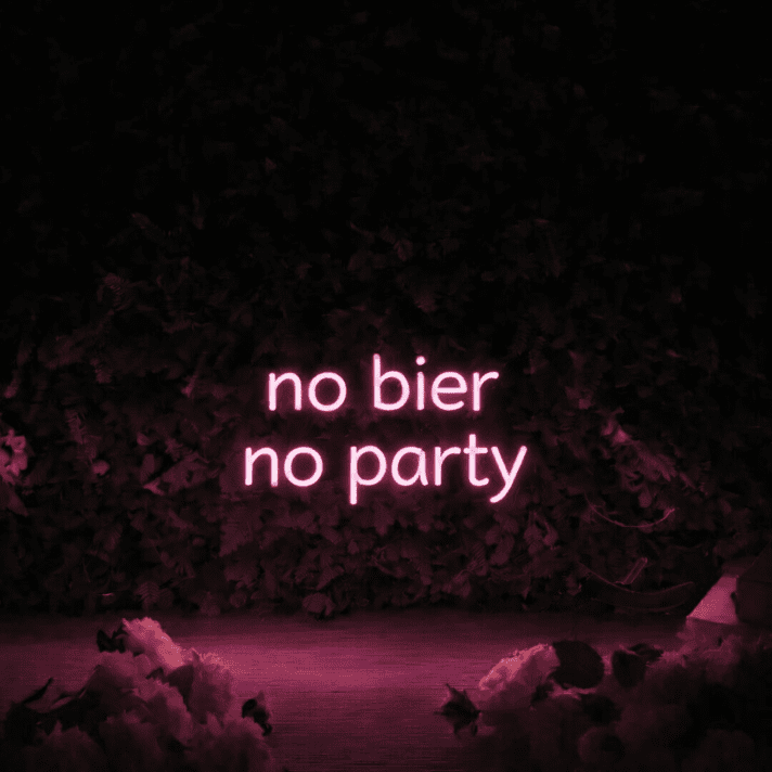 NO BIER NO PARTY LED-Neonschild für Bar Club