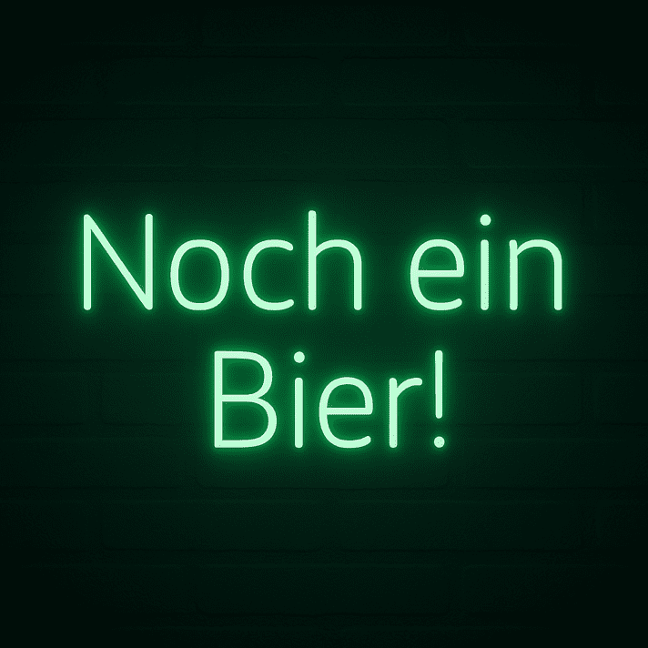 Noch ein Bier! LED-Neonschild für Bar und Kneipe