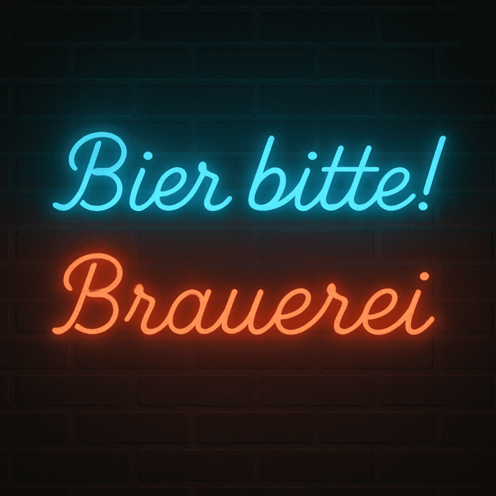 Bier bitte! Brauerei LED-Neonschild Bar Brauerei