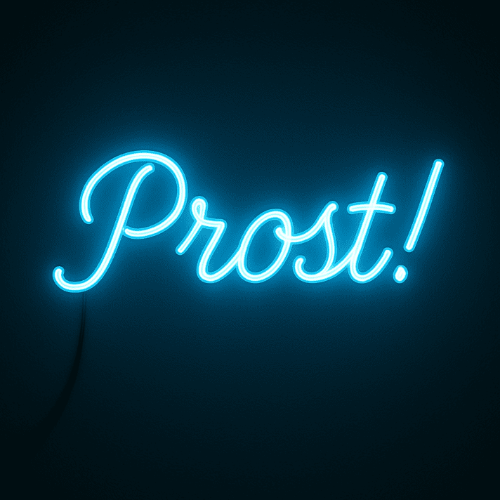 Prost! LED-Neonschild für Bar und Party