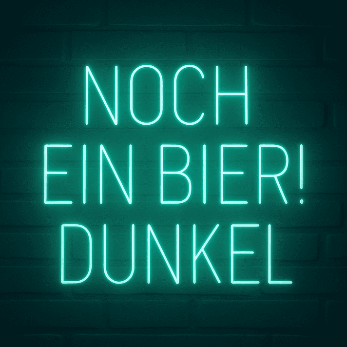 NOCH EIN BIER! DUNKEL LED-Neonschild für Bar Kneipe