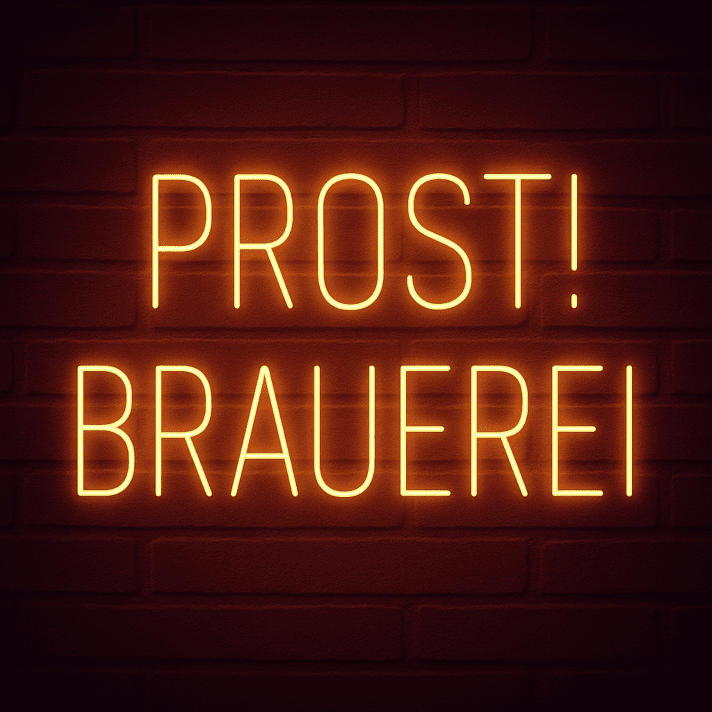 PROST! BRAUEREI LED-Neonschild für Bar und Brauerei