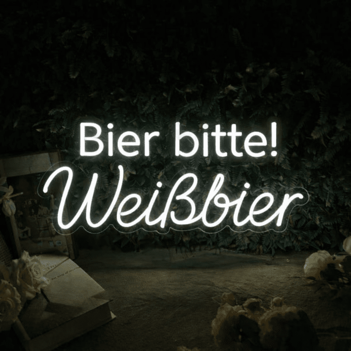 Bier bitte LED Neon Schild für Bar und Kneipe