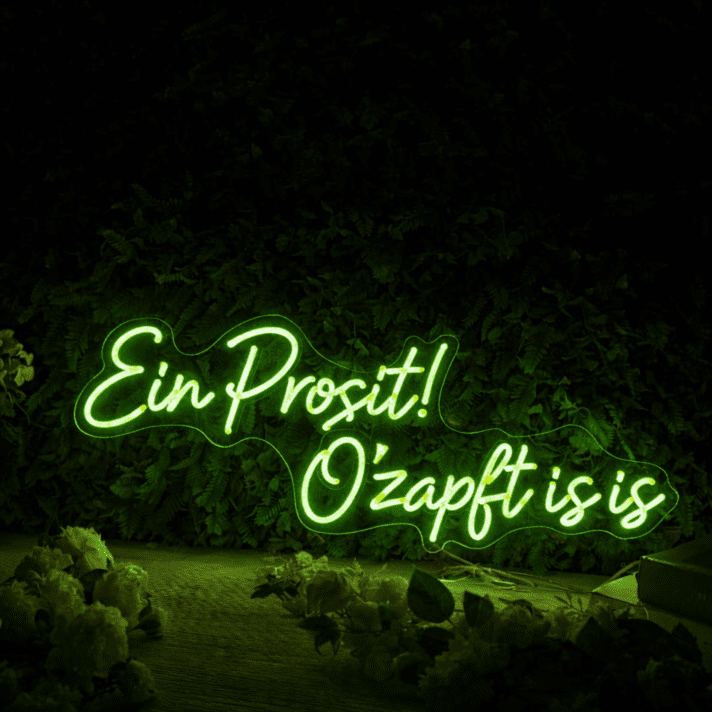 Ein Prosit! O’zapft is is LED-Neonschild für Bar Fest