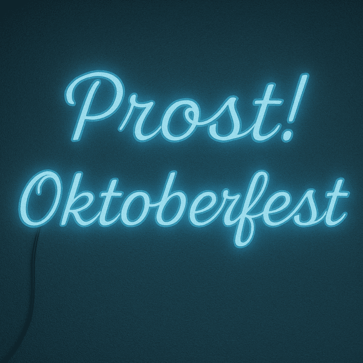Prost! Oktoberfest LED-Neonschild für Bar und Festival