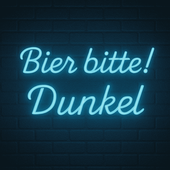 Bier bitte! Dunkel LED-Neonschild Bar Restaurant