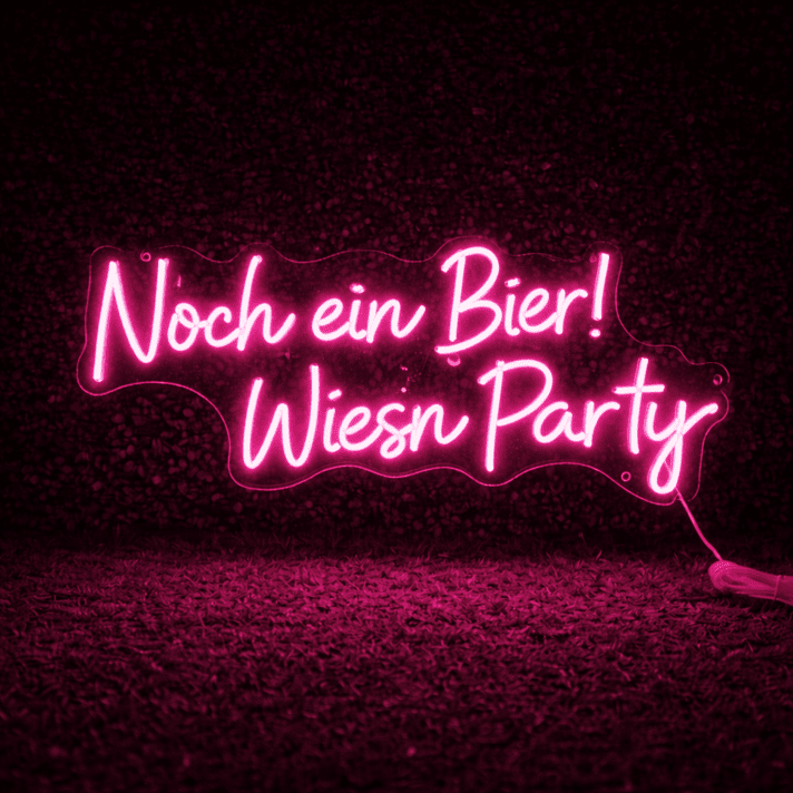 Noch ein Bier! Wiesn Party LED-Neonschild für Bar und Party