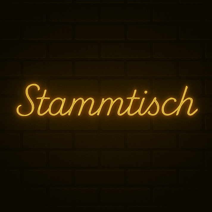 Stammtisch LED-Neonschild für Bar und Restaurant