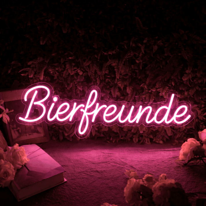 Bierfreunde LED-Neonschild für Bar und Partyräume