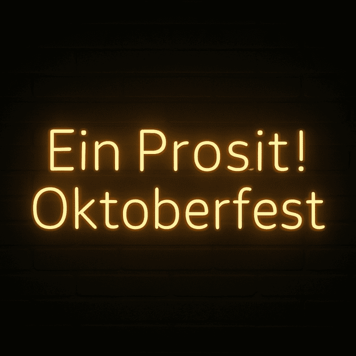 Ein Prosit! Oktoberfest LED-Neonschild für Fest Bar