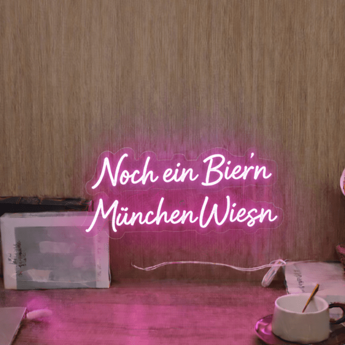 Noch ein Biern München Wiesn LED-Neonschild für Bar und Festival