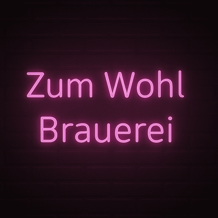 Zum Wohl Brauerei LED-Neonschild für Bar Brauerei