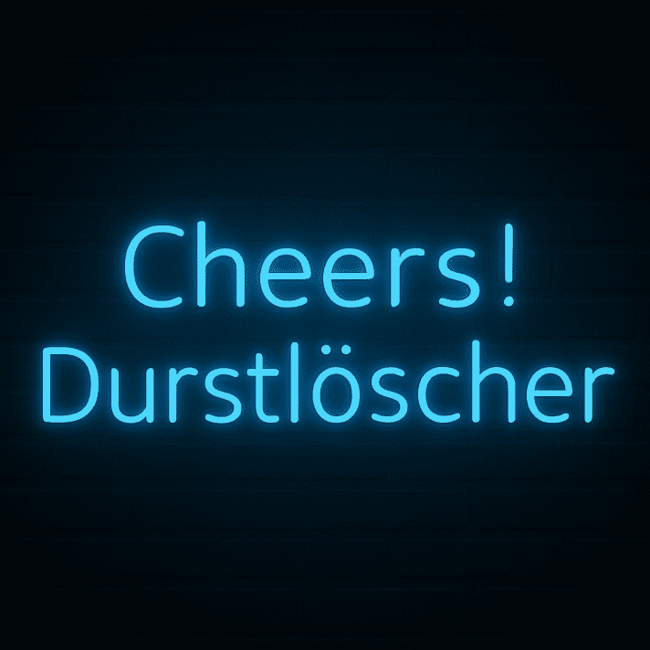 Cheers! Durstlöscher LED-Neonschild für Bar und Wohnzimmer