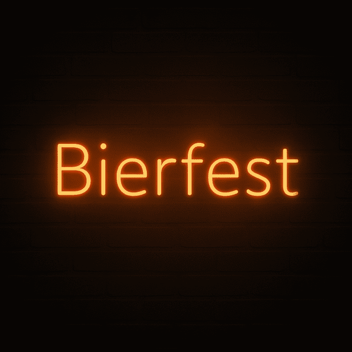 Bierfest LED-Neonschild für Bar und Festival