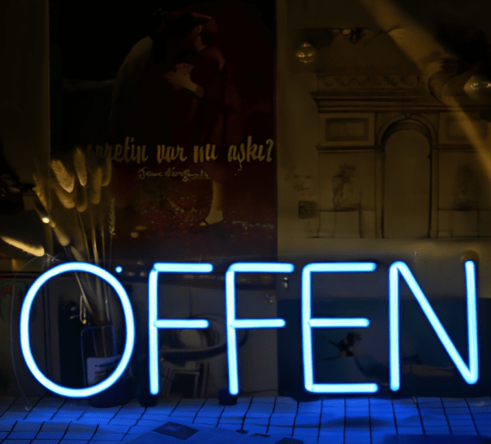 OFFEN LED-Neonschild für Geschäfte und Schaufenster