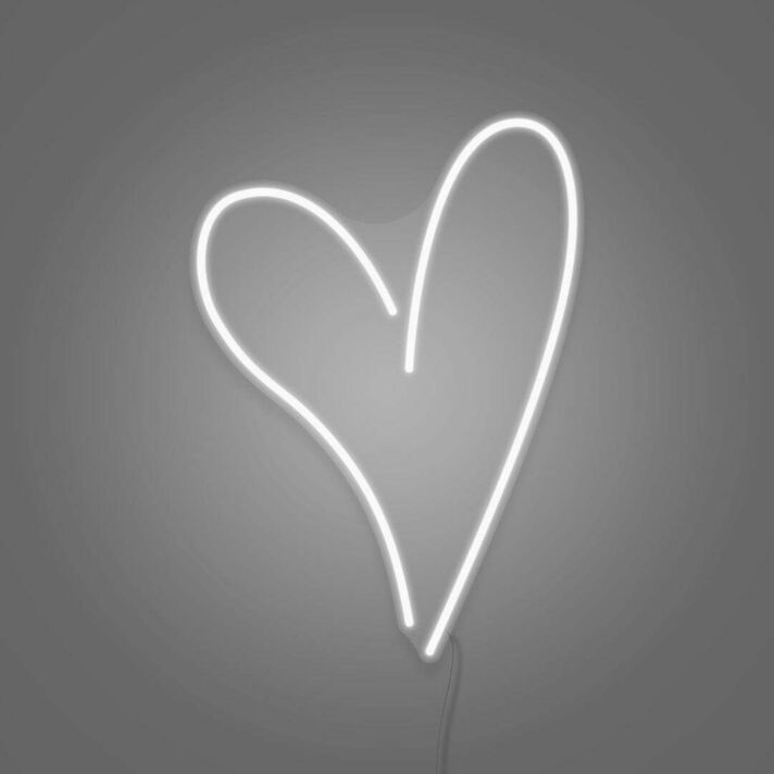 Herzform LED-Neonschild Wohnzimmer Schlafzimmer