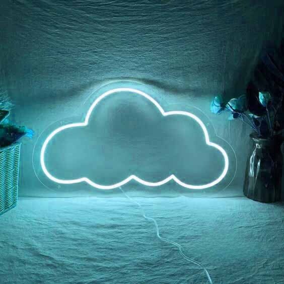 Wolke LED-Neonschild für Kinderzimmer Wohnzimmer