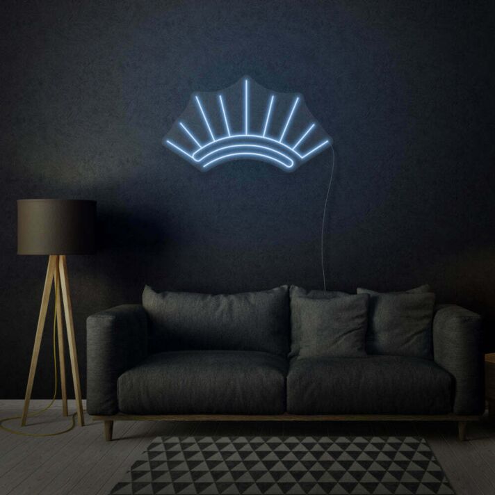 Fächerform LED-Neonschild für Wohnzimmer Schlafzimmer