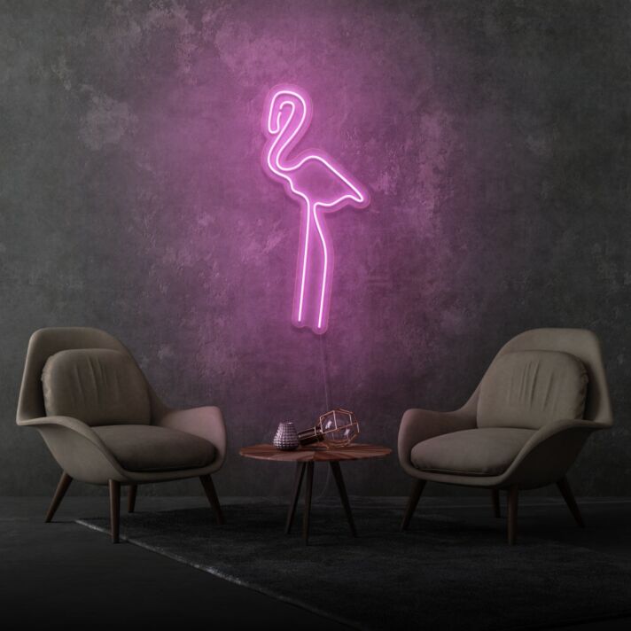 Flamingo LED-Neonschild für Wohnzimmer und Bar