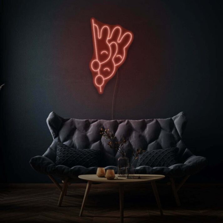 Niedliche Drei Hasen LED Neonschild