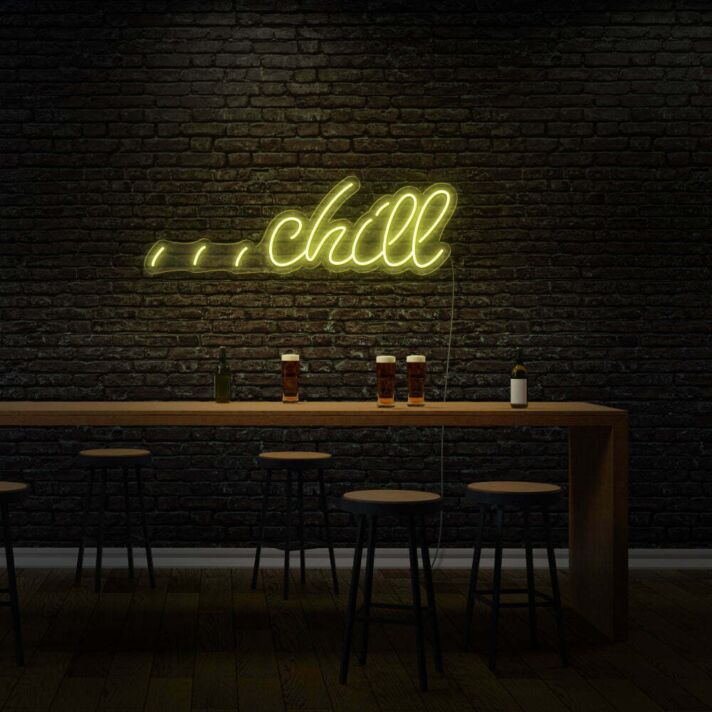 chill LED-Neonschild für Bar und Lounge