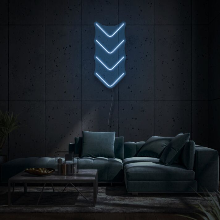 Pfeil nach unten LED-Neonschild Wohnzimmer Lounge