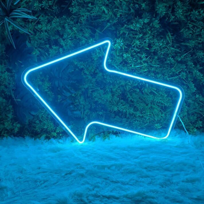 Pfeil nach links LED-Neonschild für Event oder Shop