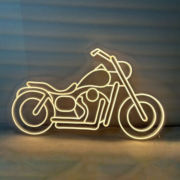 Motorrad LED-Neonschild für Garage und Bar