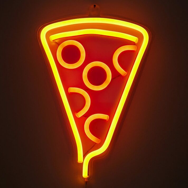 Pizzastück LED-Neonschild für Wohnzimmer und Restaurant