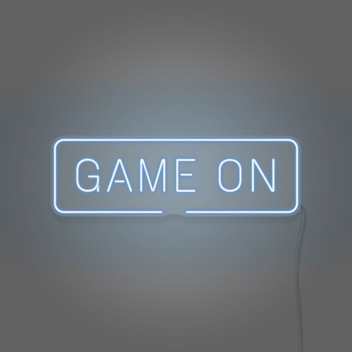 GAME ON LED-Neonschild für Gamingzimmer