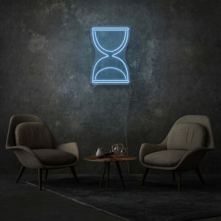 Sanduhr Symbol LED-Neonschild für Wohnzimmer oder Büro