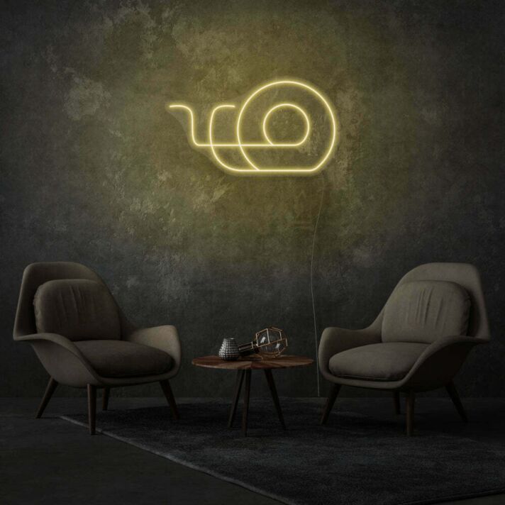 Schnecke LED-Neonschild Wohnzimmer Lounge