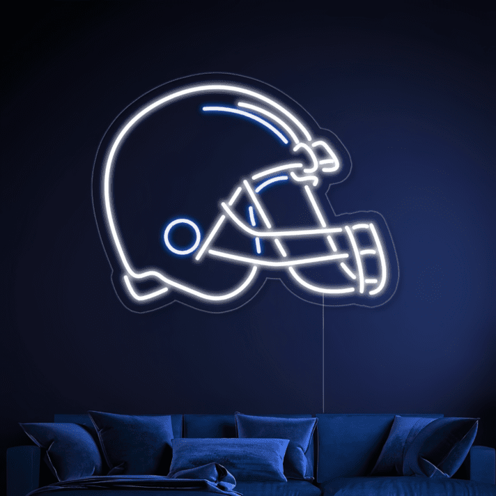 American Football Helm Neon LED Wandlicht