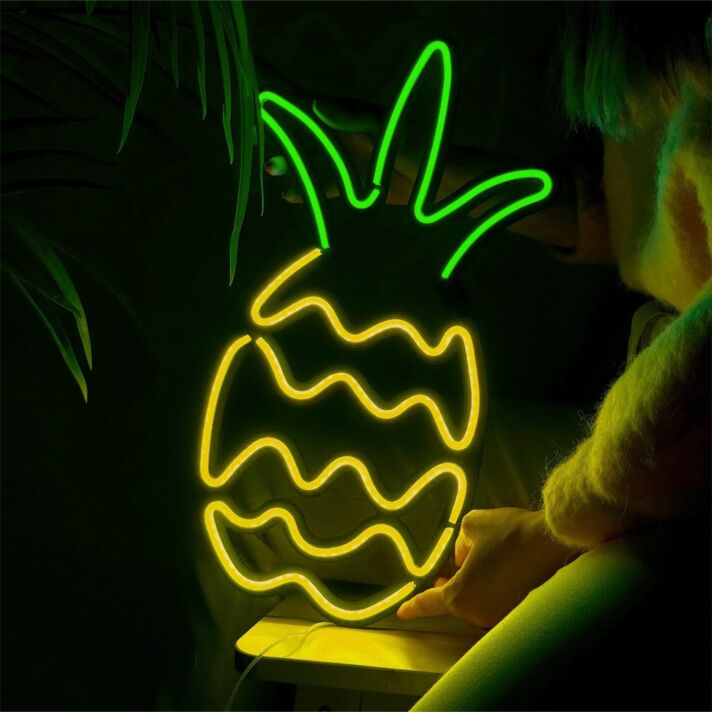 Ananas LED-Neonschild für Küche und Bar