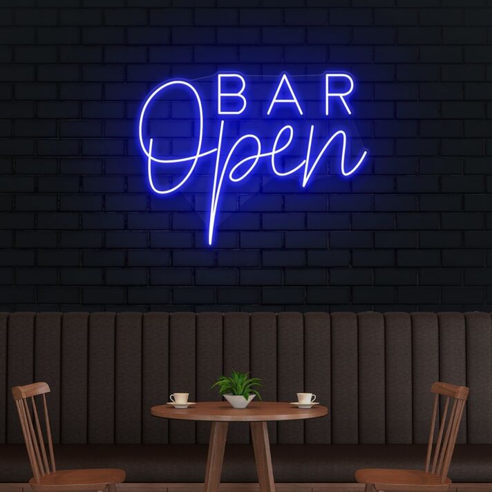 BAR Open LED-Neonschild für Bar und Café