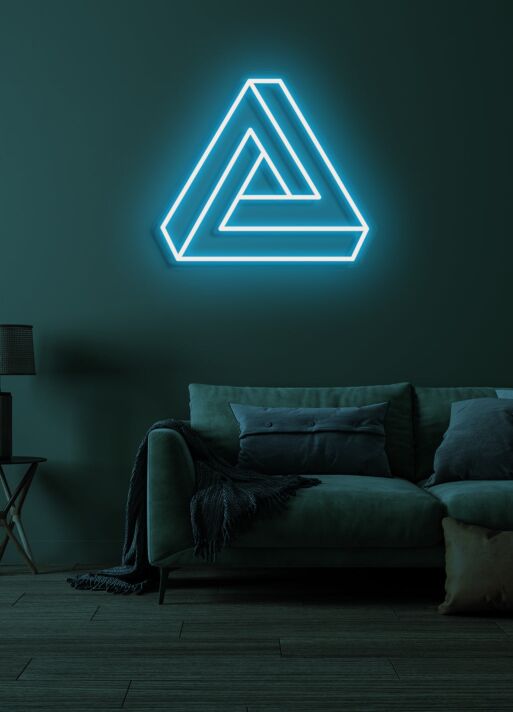 Penrose-Dreieck LED-Neonschild Wohnzimmer Büro