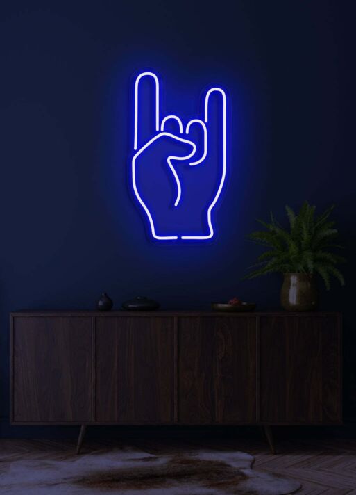 Rock n' roll Neon Tribute to the Spirit of Rock Music