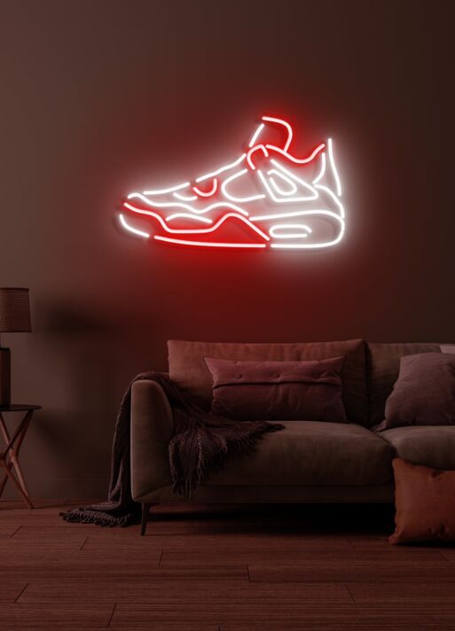 Sneaker Stylish Neon Tribute to Sneaker Culture