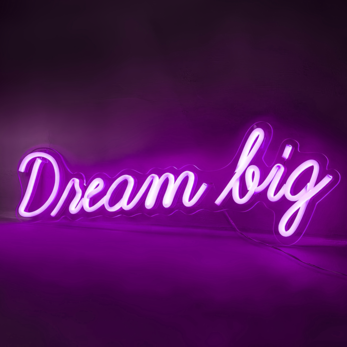 Dreams Big Neon with Aspirational Dreams