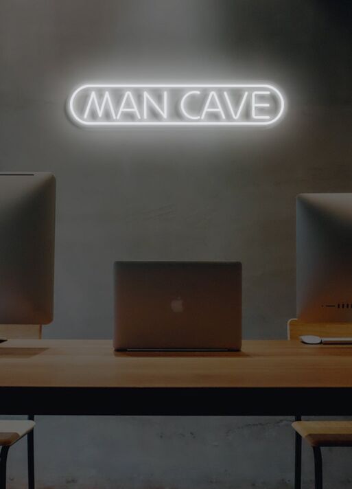 Man cave Neon Retreat for Relaxation and Fun
