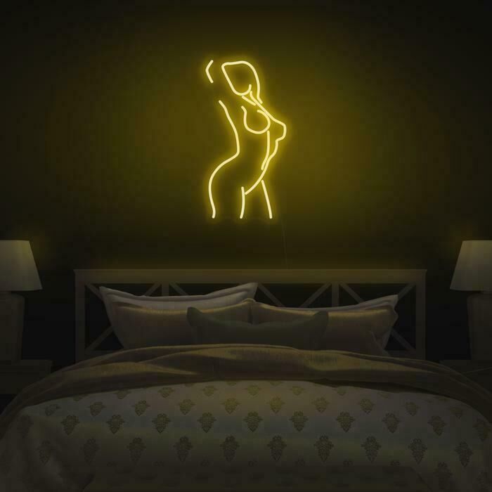 Gesichtsprofil Linie LED Neonschild Schlafzimmer Wohnzimmer