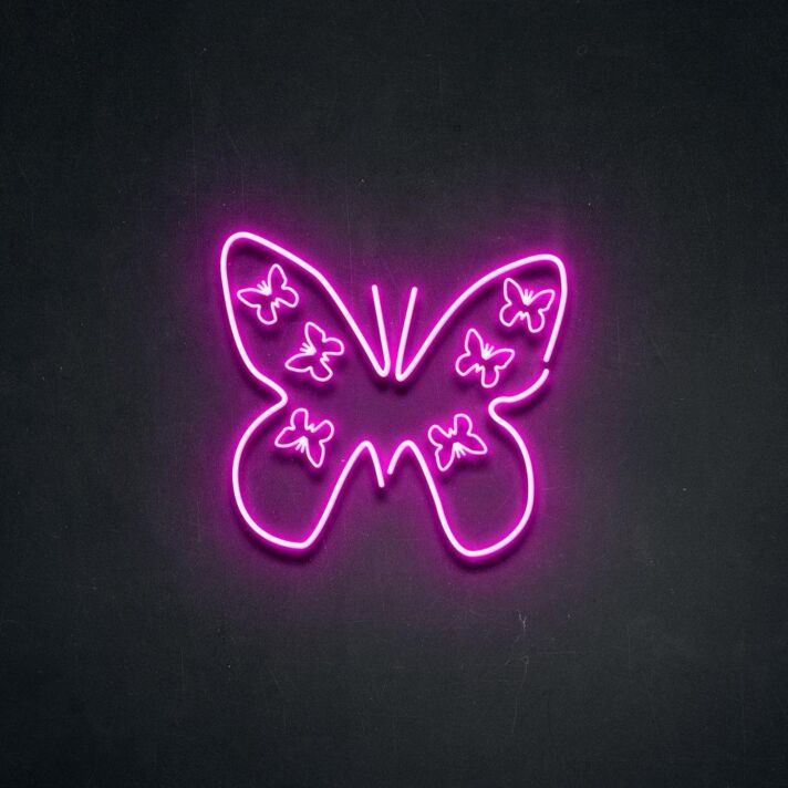 Schmetterling LED Neonschild Wohnzimmer Schlafzimmer