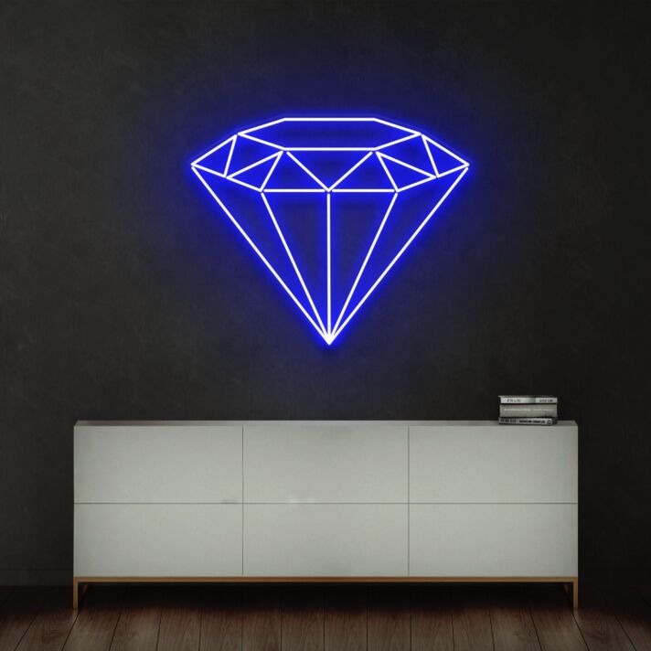 Diamant Symbol LED-Neonschild Wohnzimmer Schlafzimmer