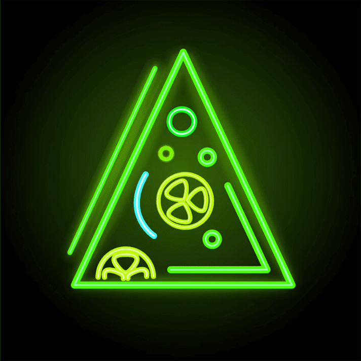 Pizzastück LED-Neonschild für Restaurant Imbiss