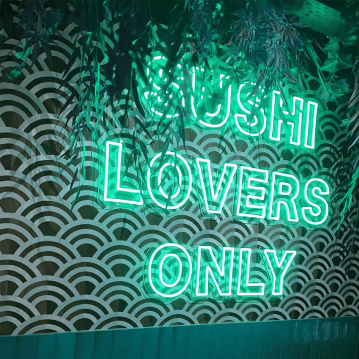 SUSHI LOVERS ONLY LED-Neonschild für Restaurant Bar