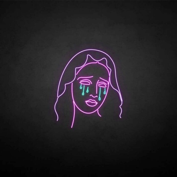 Umriss einer Frau mit langen Haaren LED-Neonschild Wohnzimmer Schlafzimmer