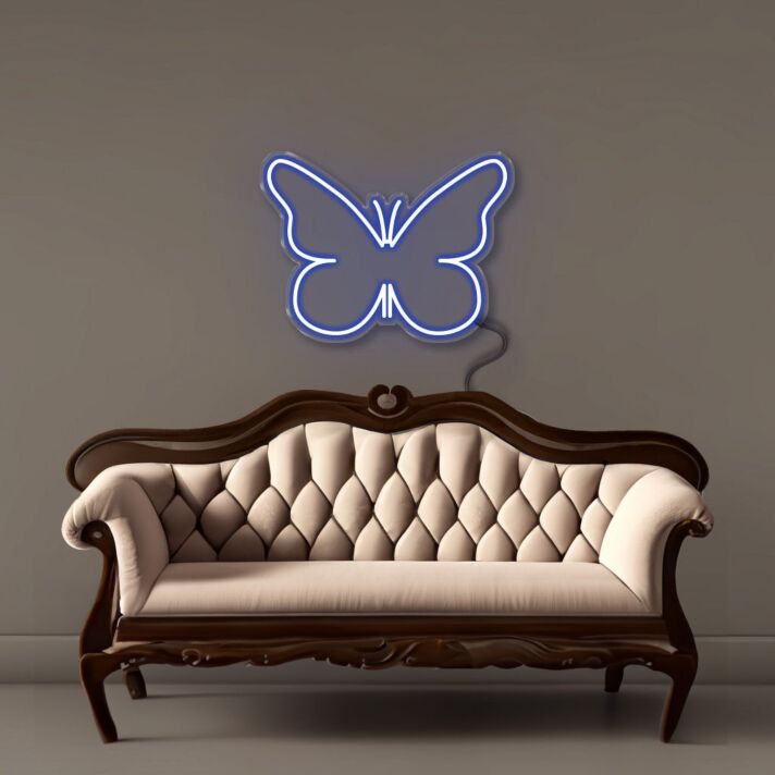 Schmetterling LED-Neonschild Wohnzimmer Dekoration