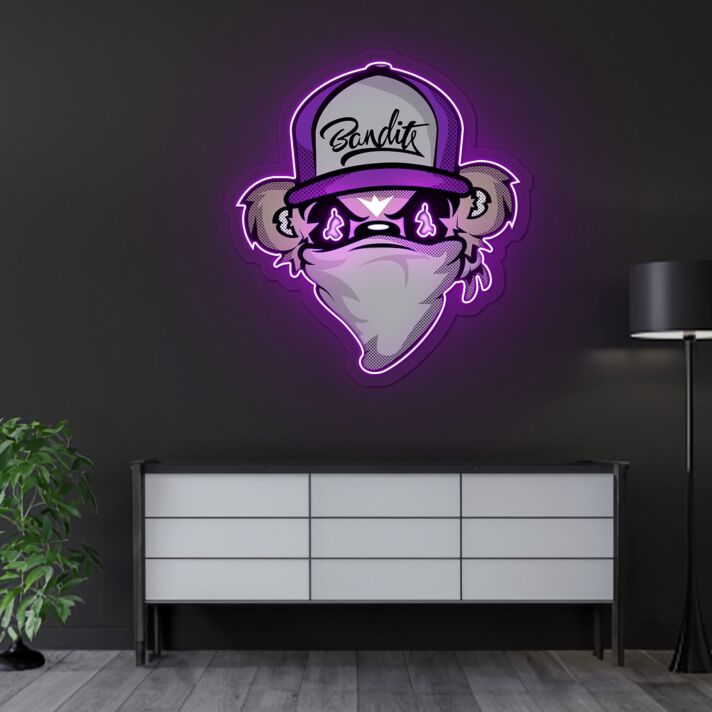 Bandits LED-Neonschild für Gaming und Bar