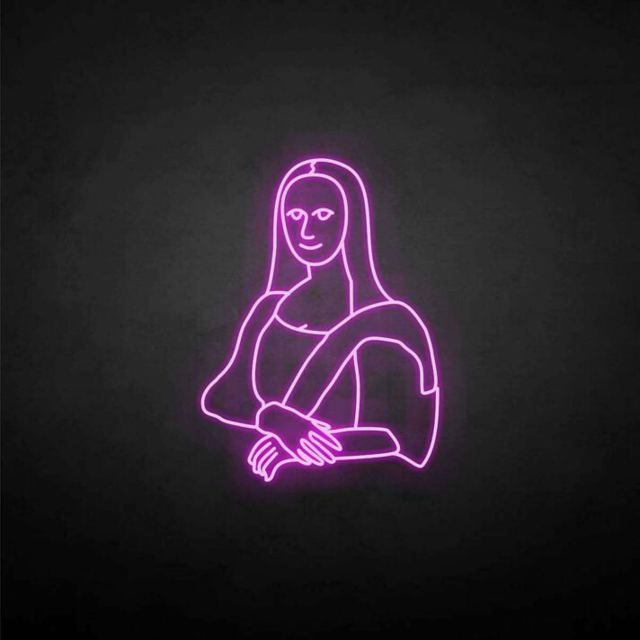 Porträt einer Frau LED-Neonschild für Wohnzimmer Kunstgalerie