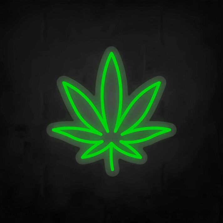 Cannabisblatt LED-Neonschild für Bar Club
